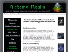 Tablet Screenshot of alchemyrealm.com